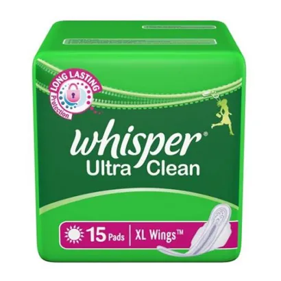 Whisper Ultra Clean XL Plus Wings-15 pads